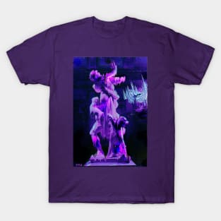 Vaporwave greek glitch statue T-Shirt